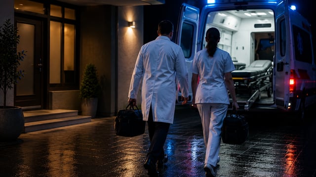 Constatare deces — medic și asistent la domiciliu sau spital, disponibil 24/7